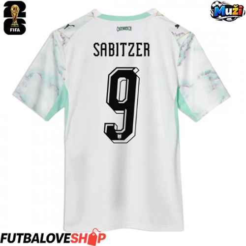 Dres Rakúsko Marcel Sabitzer #9 Preč MS 2026 Krátky Rukáv